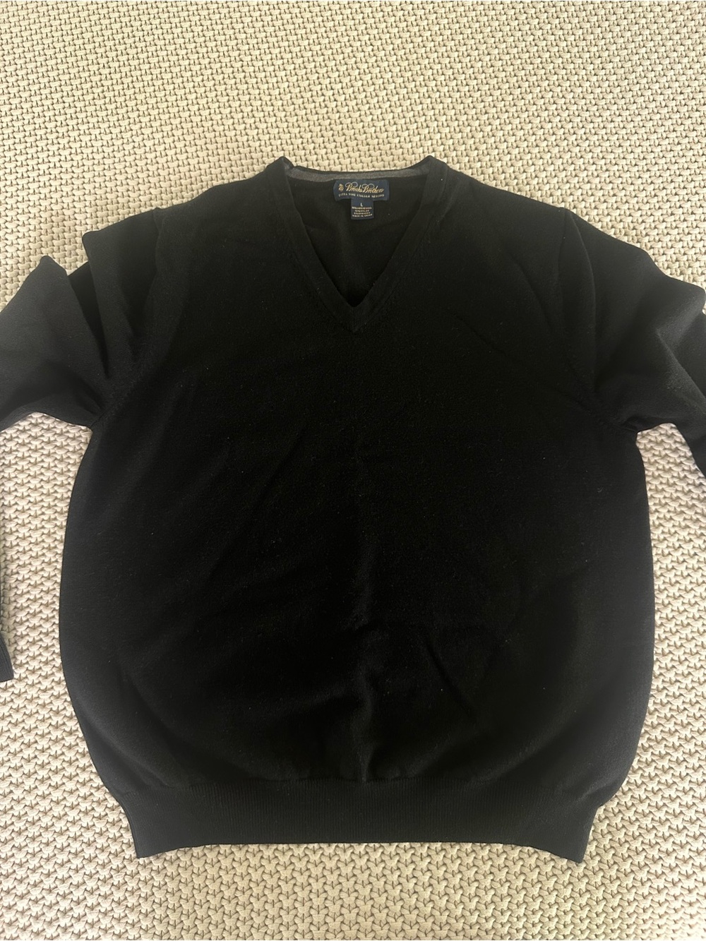 Black V-Neck Sweater - Brooks brothers